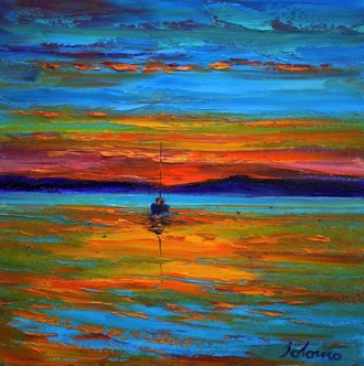 Still Eveninglight Isle of Gigha 16x16 Still Eveninglight Isle of Gigha 16x16
